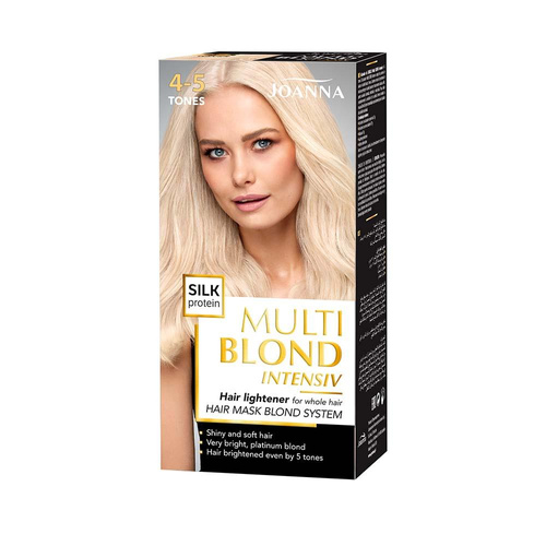 Joanna Multi Blond Intensywny Rozjaśniacz Włosów do 4-5 Tonów z Jedwabiem 70x25x10g