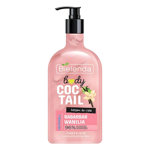 Bielenda Body Coctail Moisturizing Body Lotion with Rhubarb and Vanilla 400ml