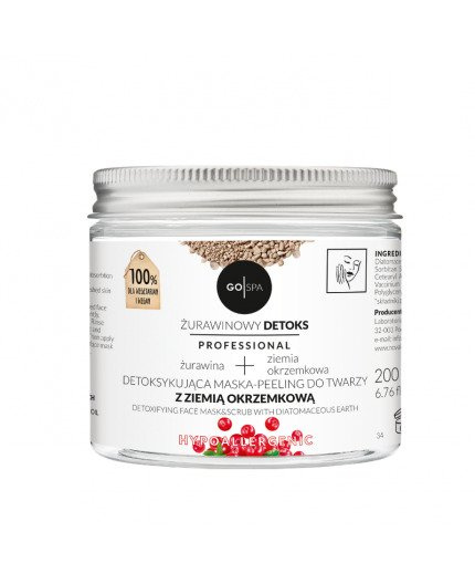 Nova Cosmetics Detoxifying Facial Mask Peeling with Diatomaceous Soil GOSPA 200ml