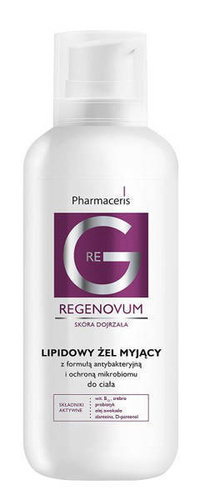 Pharmaceris Regenovum Lipidowy Żel Myjący z Formułą Antybakteryjną i Ochroną Mikrobiomu do Ciała 400ml