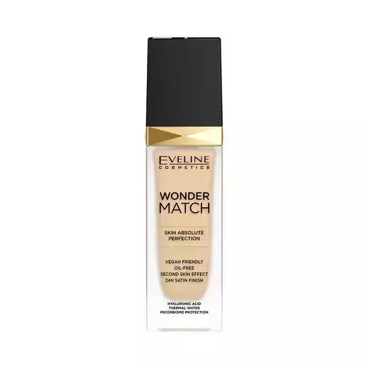 Eveline Wonder Match Vegan Face Foundation 05 Light Porcellain 30ml 