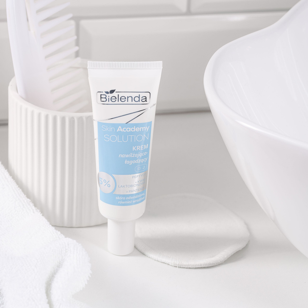 Bielenda Skin Academy Solution Nawilżająco-Łagodzący Krem z Peptydami 50ml