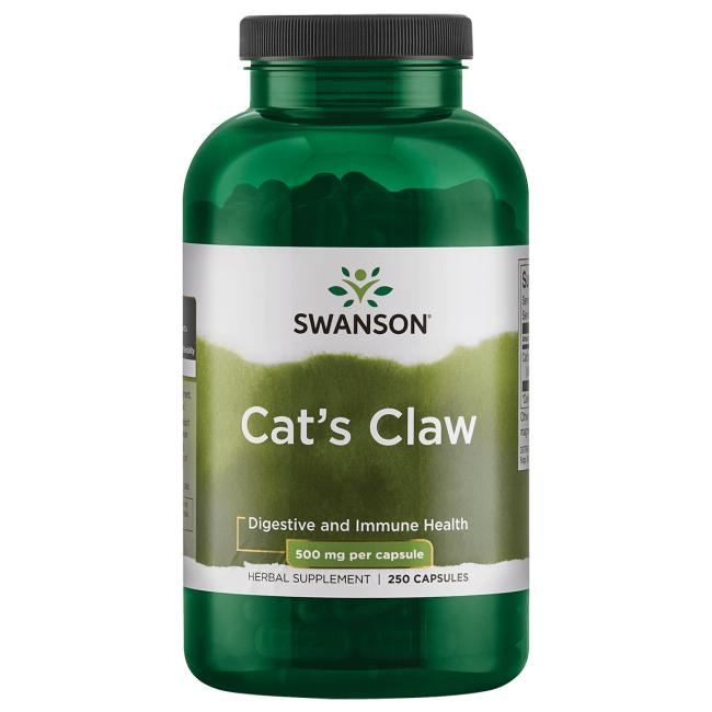 Swanson Cat's Claw 500mg Supporting the Immune System 250 Capsules