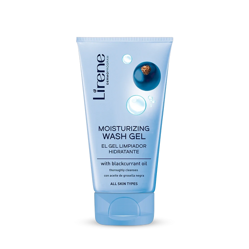 Lirene Moisturizing Face Wash Gel with Blackcurrant Oil 150ml