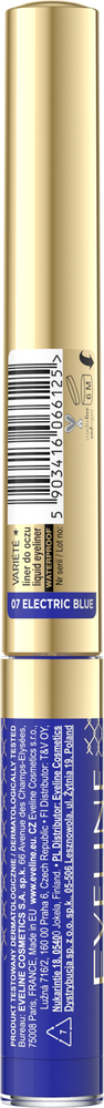 Eveline Variete Colored Eyeliner in Inkwell 07 Electric Blue 2.8ml