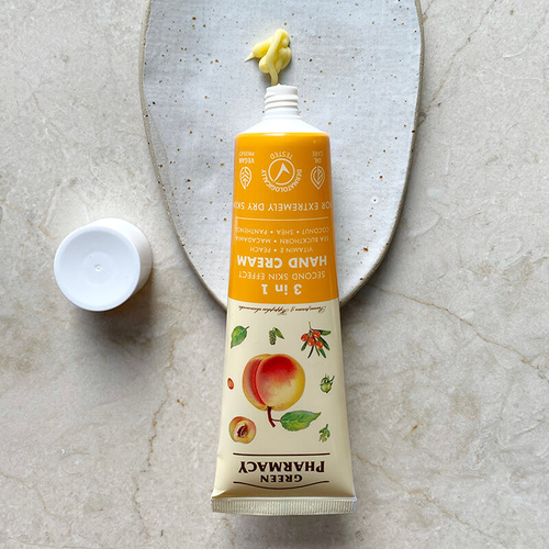 Green Pharmacy Hand Cream Peach 3in1 100ml