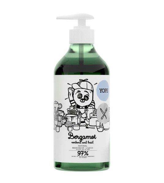 Yope Natural Dishwashing Liquid with Bergamot Verbena and Basil with Refreshing Scent 750ml