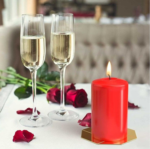Set of 4 Pillar Candles 40x80mm - Ivory