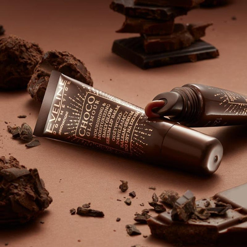 Eveline Choco Glamour Odżywczo-Nawilżający Balsam-Serum do Ust na Dzień 12ml