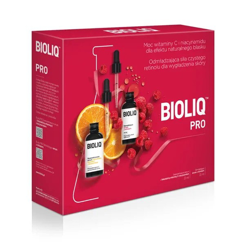 Bioliq Pro Set Concentrated Serum with Photostable Vitamin C and Niacinamide 20ml + Rejuvenating Serum with Retinol 20ml