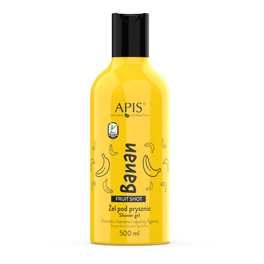 Apis Fruit Shot Żel pod Prysznic z Ekstraktem z Banana dla każdego Rodzaju Skóry 500ml