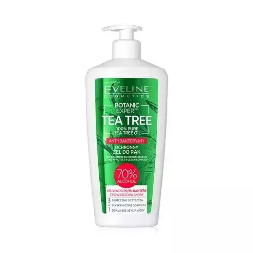 Eveline Botanic Expert Tea Tree Cleansing Protective and Antibacterial Hand Gel 350ml