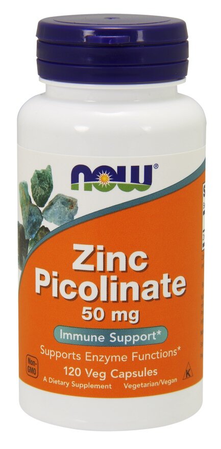 Now Foods Zinc Picolinate 50mg 120 Vcapsules