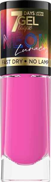 Eveline Gel Laque Neon Lunacy Nail Polish Gel Effect without UV / LED Use No 83 8ml