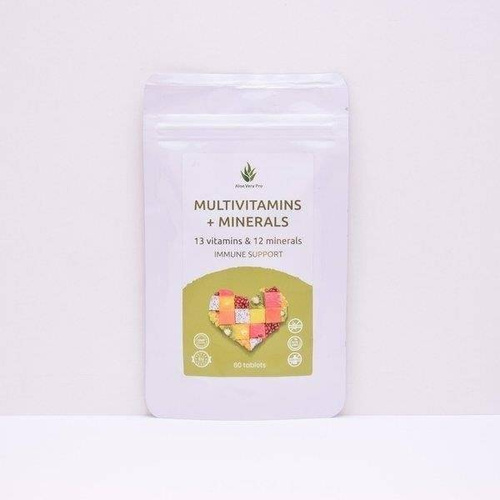 Aloe Vera Pro Multiwitaminy i Minerały dla Wsparcia Układu Odpornościowego 60 Tabletek