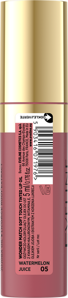 Eveline Wonder Match Hydrating Lip Oil 05 Watermelon Juice 5ml