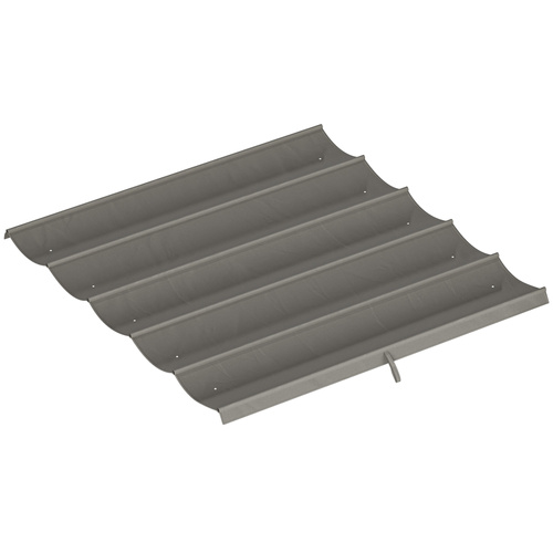 Outsunny Retractable Pergola Cover, 2.55 x 2.5 m Replacement Canopy Fabric for 3 x 3 m Frame, Roof Top Only, Light Grey