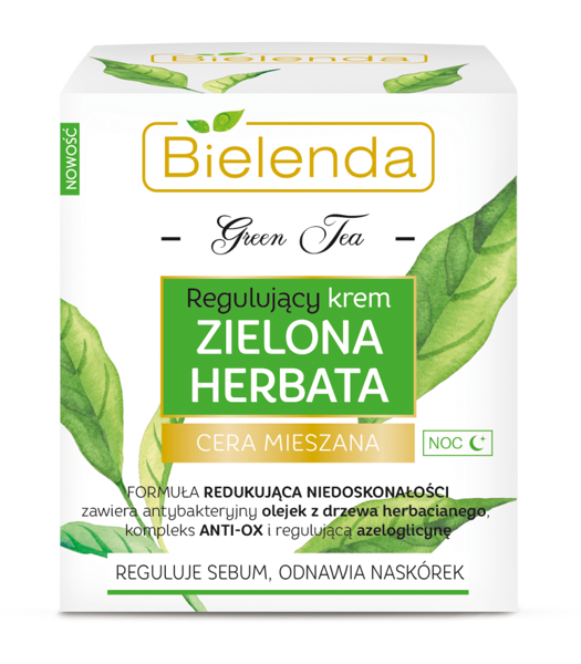 Bielenda Zielona Herbata Regulujący Krem na Noc do Cery Mieszanej 50ml