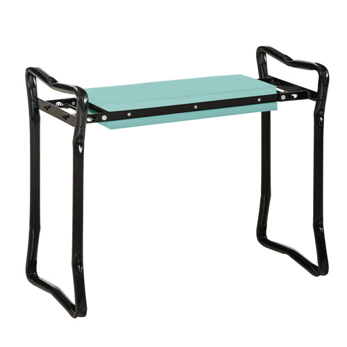 Outsunny 2 In 1 Garden Kneeler Seat Kneeling Pad Support Bench Foldable Knee Protector, Green
