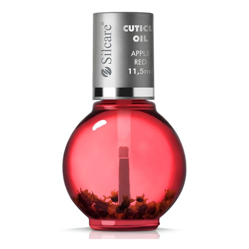 Silcare Garden of Colour Apple Red Roll-On Nail & Cuticle Oil with Flowers 11.5ml