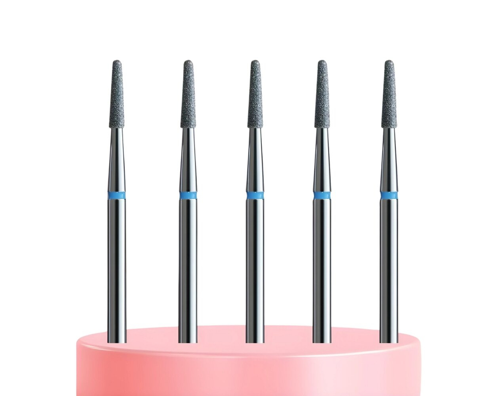 IQ Nails Rounded Cone Diamond Drill Bits Pakiet Standardowy Zaokrąglony Stożek 5 Sztuk