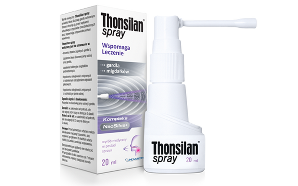 Thonsilan Spray Wspomagający Gardło i Migdałki bez Cukru 20ml