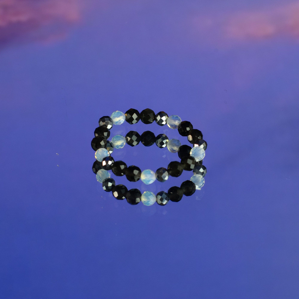 Nymph Spirit Gemstone Ring Set - Full Moon