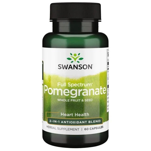 Swanson Full Spectrum Granat 500mg z Owoców i Nasion 60 Kapsułek