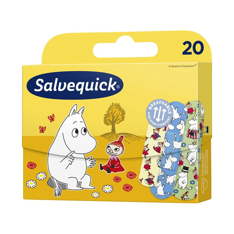 Salvequick Muminki Plastry dla Dzieci 20 Sztuk