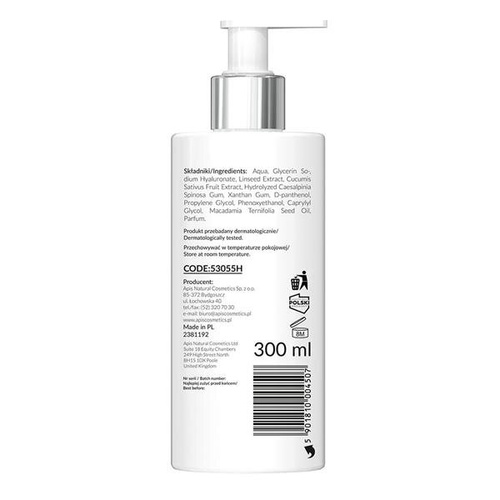 Home terApis Hydrożelowy Tonik Wygładzający z Kwasem Hialuronowym 300ml