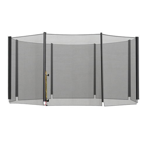 HOMCOM 13ft Trampoline Net Replacement Safety Net Enclosure Net Spare w/ 8 Poles