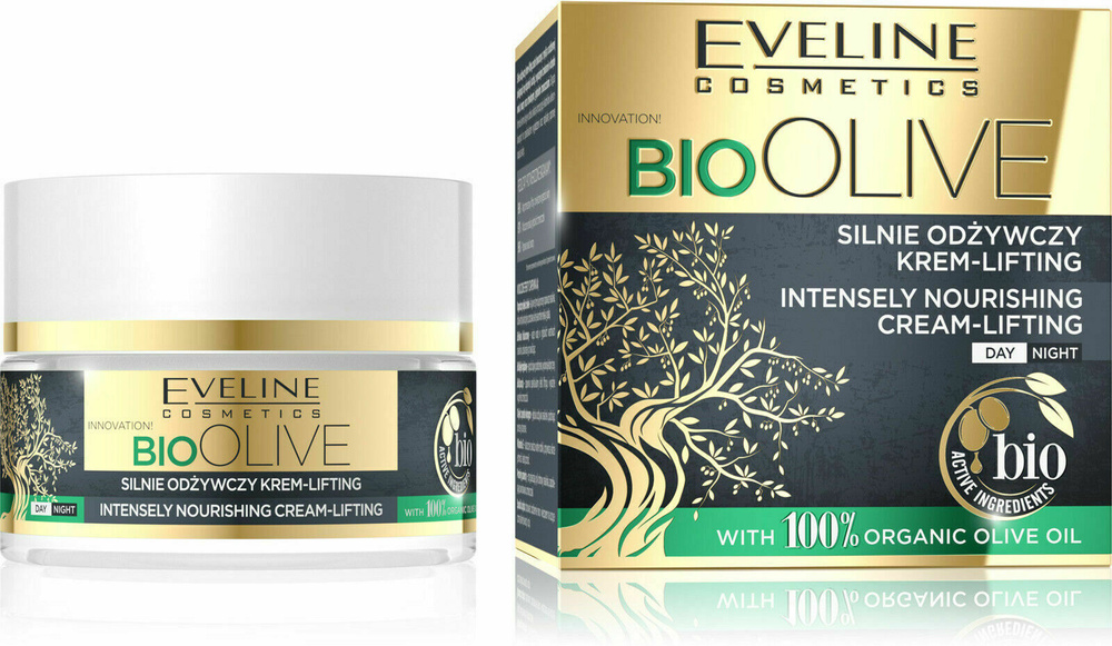 Eveline Bio Olive Intensywnie Odżywczo-Liftingujący Krem na Dzień i Noc 50ml