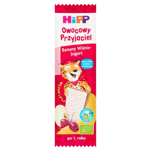Hipp Bio Fruit Friend Bar with Bananas Cherries and Yoghurt for Children 23g