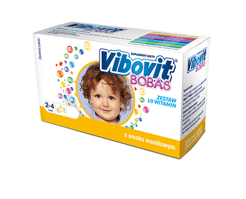 Vibovit Bobas Vitamins For Children over 2y.o. Vanilla Flavor 14 sachets Best Before 28.02.26