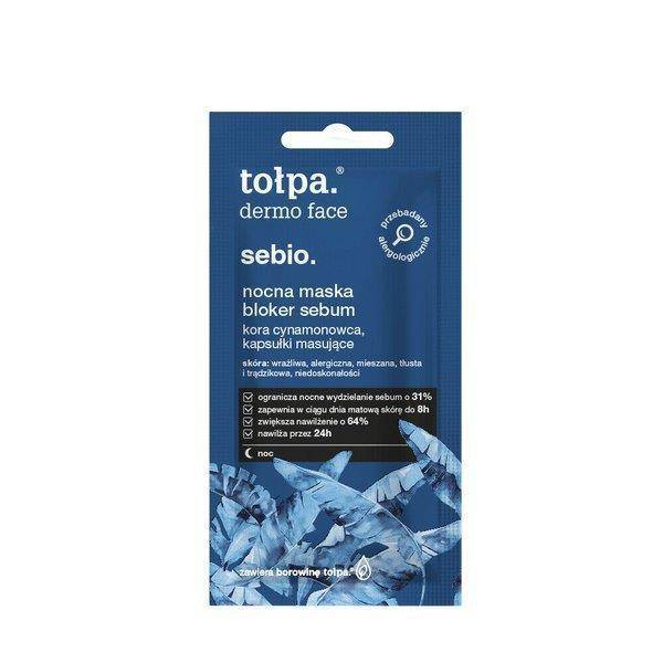 Tołpa Dermo Face Sebio Night Mask Blocking Sebum for Sensitive Skin 8ml