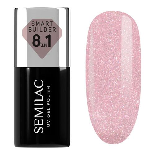 Semilac Smart Builder 8in1 Żel Budujący 805 Glitter Dirty Nude Rose 7ml