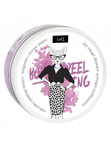 LaQ Kitty Magnolia Natural Cleansing Scrub with Magnolia and Pink Pepper Scent 200ml