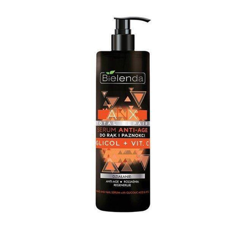 Bielenda Anx Total Repair Serum Anti-Age Serum do Rąk i Paznokci z Glikolem i Witaminą C 200ml