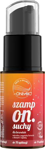 OnlyBio Hair in Balance Odświeżający Suchy Szampon dla Brunetek 35g