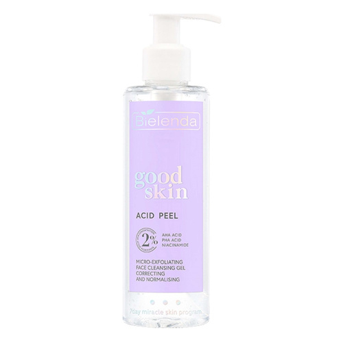 Bielenda Good Skin Acid Peel Mikrozłuszczający Żel do Mycia Twarzy 195g