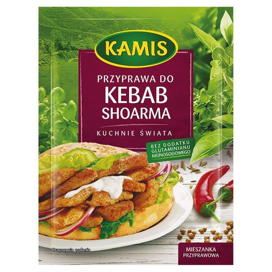 Kamis Kuchnie Świata Przyprawa do Kebab Shoarma Mieszanka Przyprawowa 25g