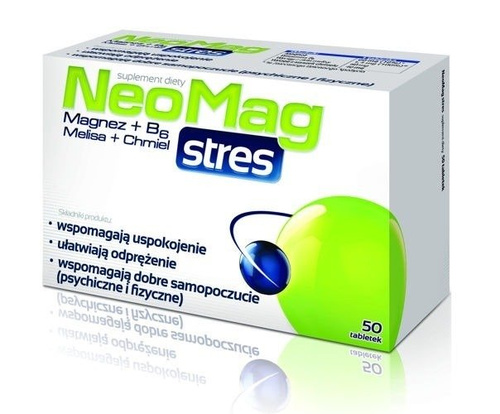 Aflofarm NeoMag Stres na Uspokojenie i Dobre Samopoczucie 50 Tabletek