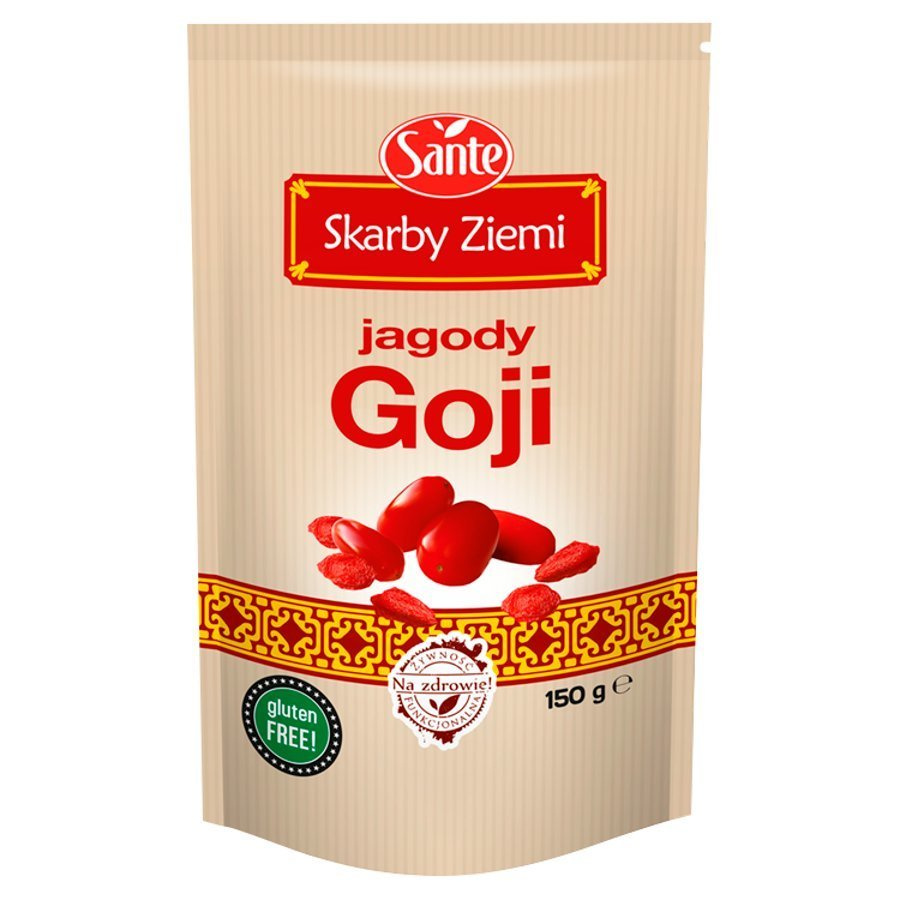 Sante Earth Treasures Goji Berries Gluten Free Protein and Iron Source 150g