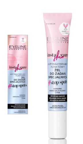 Eveline Insta Skin Antibacterial Point Gel for Special Young Skin Tasks 20ml