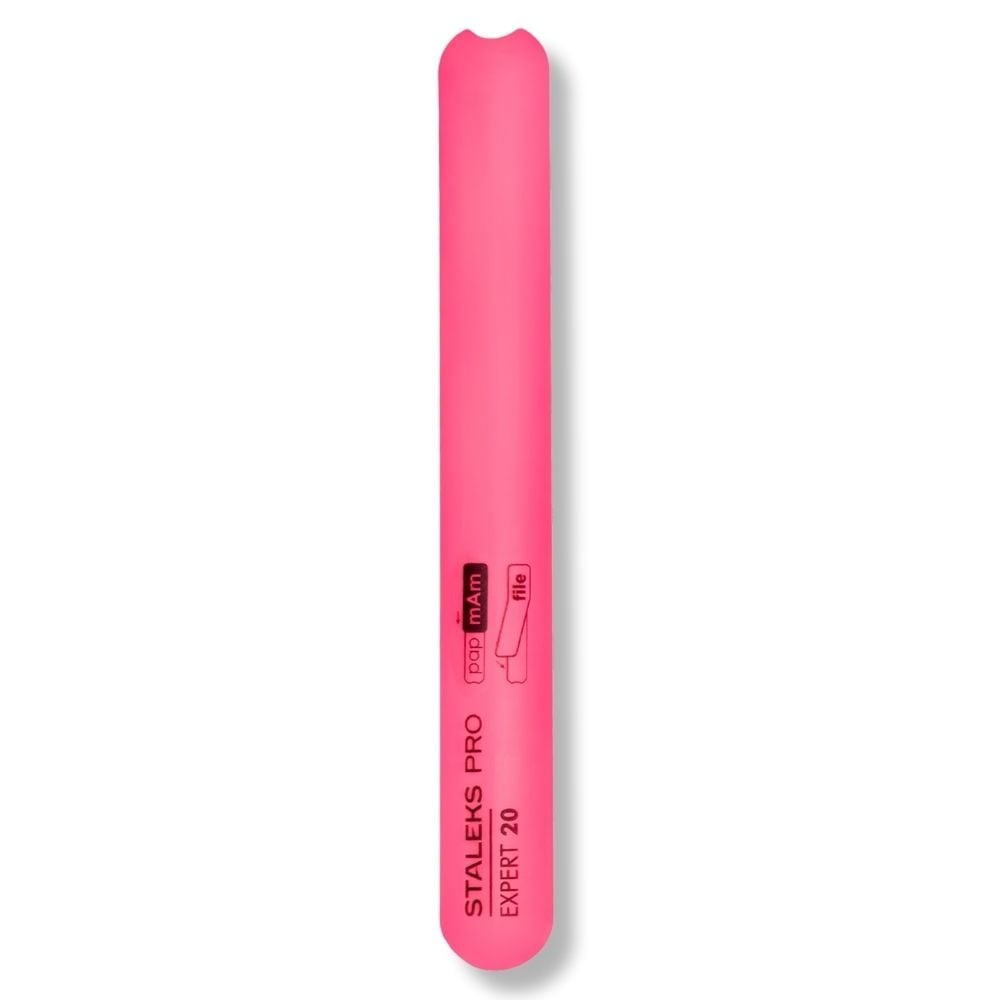 Staleks Pro Expert 20 Beveled Straight Plastic Nail File Base For Disposable Files SPBE-20 162mm