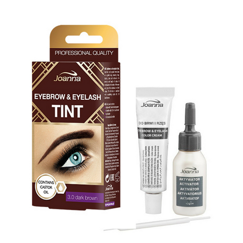 Joanna Tint Eyebrow & Eyelashes Henna do Brwi i Rzęs Nr 3.0 Ciemny Brąz 15ml
