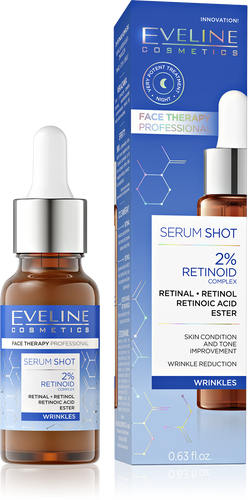 Eveline Face Therapy Serum Shot Kuracja Redukująca Zmarszczki 2% Retinoidy 18ml