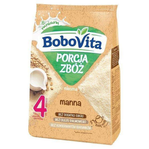 BoboVita Dairy Cereal Semolina with No Added Sugar after 4th Month 210g Best Before 18.04.26