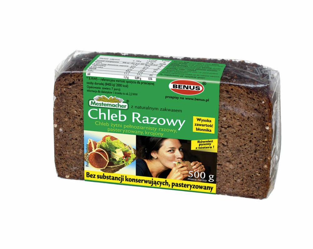 Benus Mestemacher Rye Bread Wholemeal Whole Grain 500g