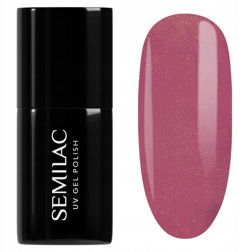 Semilac UV/LED Shimmer Stone Soak Off Hybrid Nail Gel Polish - 377 Shimmer Stone Ruby 7ml